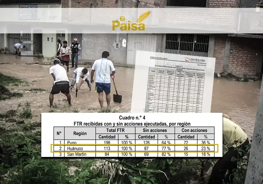 huánuco fenomeno de el niño - contraloria - el paisa