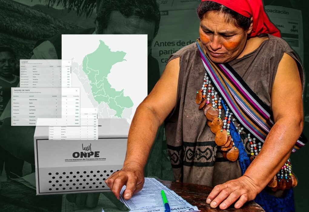 elecciones municipales perú - mapa desigualdad política - wilber huacasi - mongabay latam